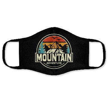 Discover Mountain adventure Face Masks