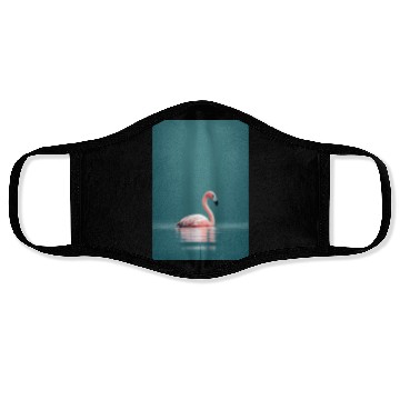 Discover Flamingo im See Face Masks