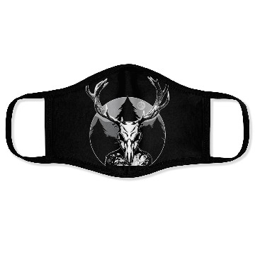 Discover Folk Creature Moon Wendigo Halloween Cryptid Face Masks