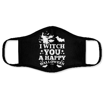 Discover Halloween bat witch gift Face Masks