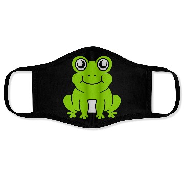 Discover Small sitting cute frog Face Masks