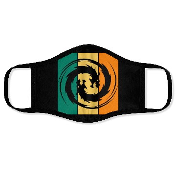 Discover Dragon Ying Yang Face Masks