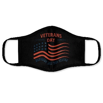 Discover Veterans Day Face Masks