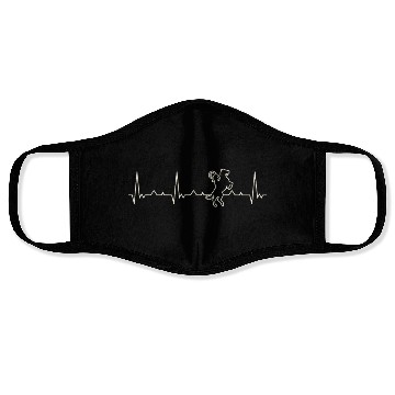Discover Horse. Heart. Love. EKG. Pulse. Beat. Face Masks