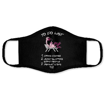 Discover Drink Coffee And Avoid Slapping Stupid People Face Masks