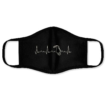 Discover Lasso Horse. Heart. Love. EKG. Pulse. Beat. Face Masks