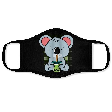 Discover Koala Bubble Tea Foodie Gift Face Masks