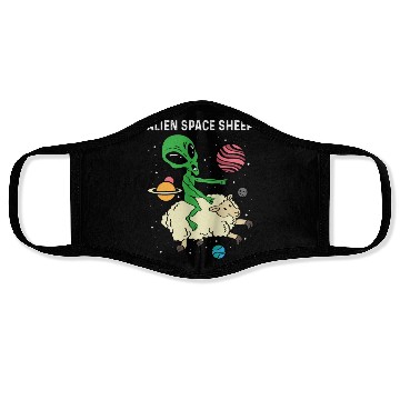 Discover Alien Space Sheep Astronaut Or Space Pilot Gift Face Masks