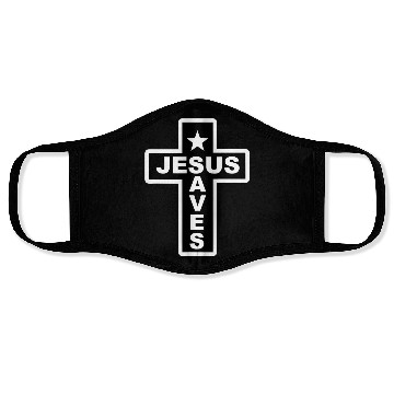 Discover Jesus Saves Christian Faith Bible Cross Face Masks