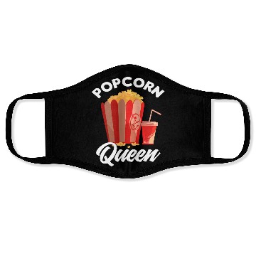 Discover Film Popcorn Lover Face Masks