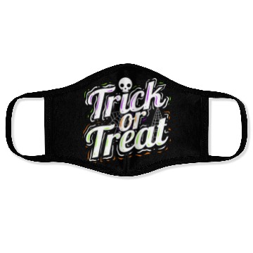 Discover Trick Or Treat Spiderweb Halloween Face Masks