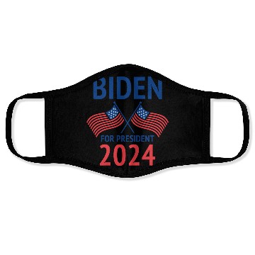Discover Joe Biden For President 2024 Face Masks