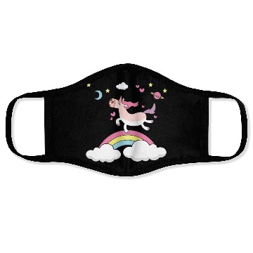 Discover I love Unicorn Face Masks