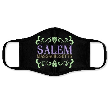Discover Salem Massachusetts Ouija Love Face Masks