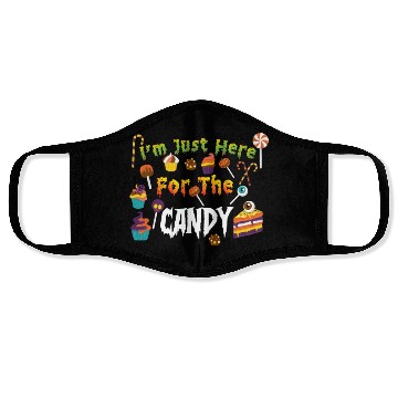 Discover I'm Just Here For The Candy Halloween Face Masks