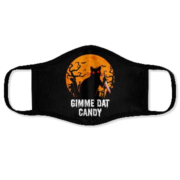 Discover Gimme Dat Candy Creepy Cat Spooky Halloween Face Masks