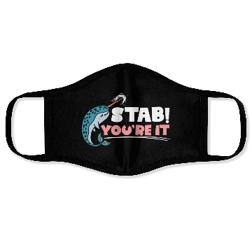 Discover Stab You're It Narwhal Unicorn Of The Sea Animal Face Masks
