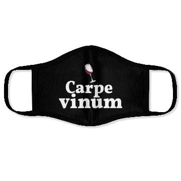 Discover Carpe Vinum Latin Language Latin Quote Saying Face Masks