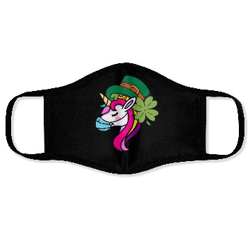 Discover Toddler Girls St Patricks Day Rainbow Unicorn Face Face Masks