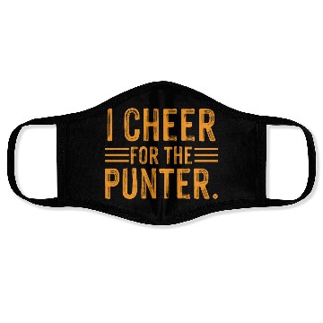 Discover I Cheer For The Punter Face Masks