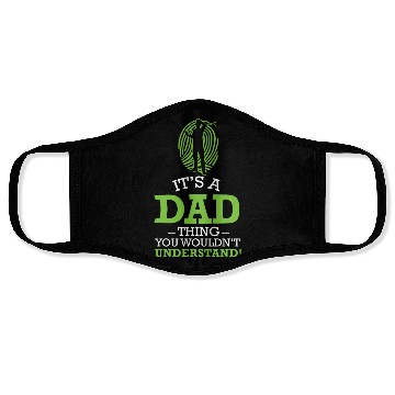 Discover Golf Dad Golfing Golfer Golf Ball Golf Evolution Face Masks