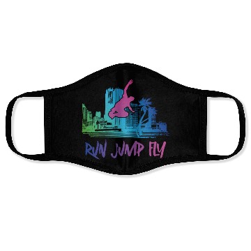 Discover Parkour Free Running Traceur 80s Face Masks