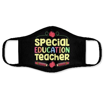 Discover Special Education Teacher Cute Sped Awareness Face Masks