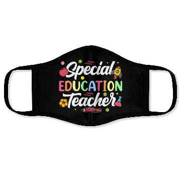 Discover Special Education Teacher Cute Sped Awareness Face Masks