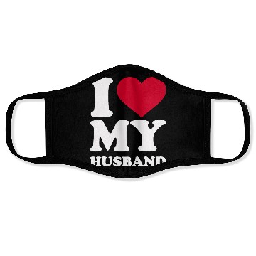 Discover I love my husband Face Masks