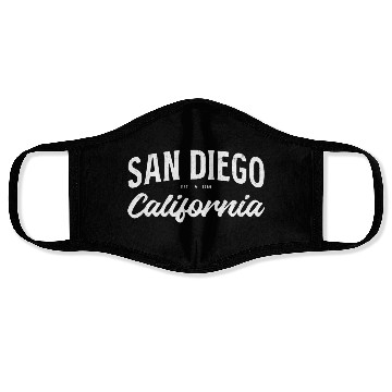 Discover Vintage San Diego Face Masks