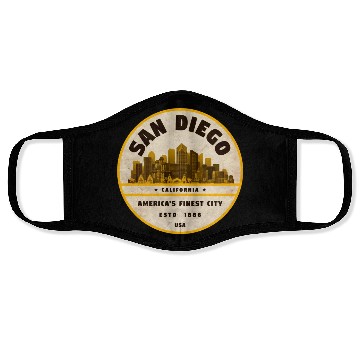 Discover San Diego Face Masks