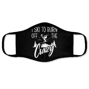 Discover Funny Skiing Skier Gift Face Masks