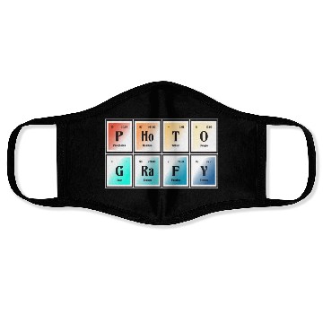Discover Photography | Periodic Table of Elements Face Masks