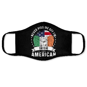 Discover Ireland American Country Heritage Flags Face Masks