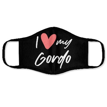 Discover Womens I Love My Gordo Gift Woman Man Wife Husband Face Masks