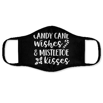 Discover Candy Cane Wishes And Mistletoe Kisses Face Masks