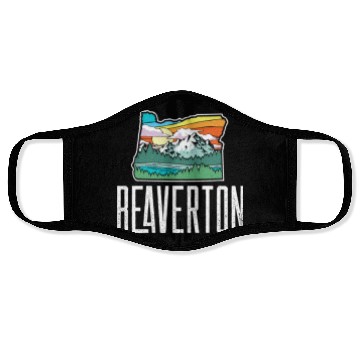 Discover Beaverton Vintage Oregon Nature Outdoors Retro Gra Face Masks