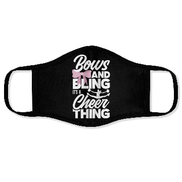 Discover Bows And Bling It's A Cheer Thing Cheerleading Face Masks