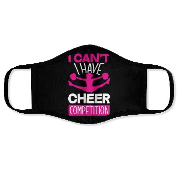 Discover I Can't I Have Cheer Competition Cheerleading Face Masks