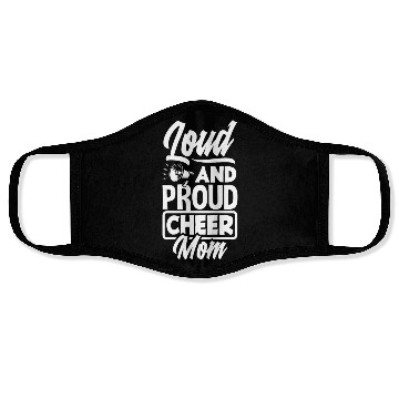 Discover Loud And Proud Cheer Mom Cheerleading Mom Face Masks