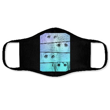 Discover Kawaii Pastel Goth Anime Girls Face Masks