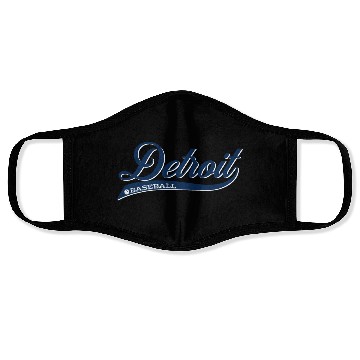 Discover Vintage Detroit Script Baseball Face Masks