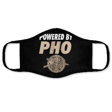 Discover Powered By Pho Soup Vietnamese Noodle Food Face Masks