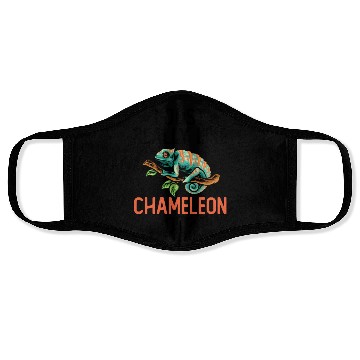 Discover I Just Really Like Chameleon Lizard Reptile Pet Face Masks