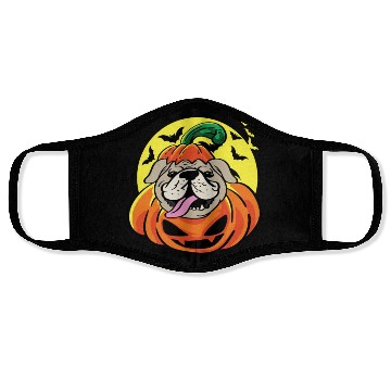 Discover Pumpkin Dog Dog Parent Gift Face Masks