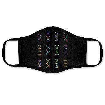 Discover DNA genetics stem biology Face Masks