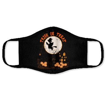 Discover HAPPY HALLOWEEN TRICK OR TREAT Face Masks