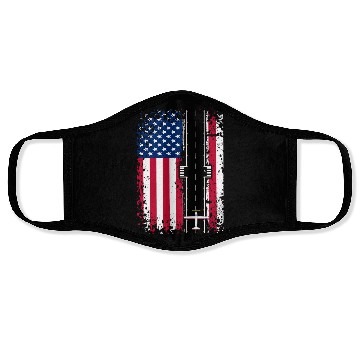 Discover Patriotic Aviation Flight Us Flag Best Pilot Face Masks