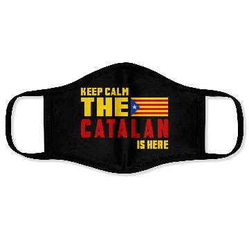 Discover Keep Calm Catalonia flag design Face Masks