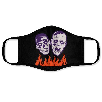 Discover Fine Graphic Halloween Zombie Funny Face Masks